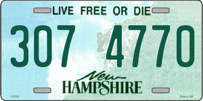 NH license plate 3074770