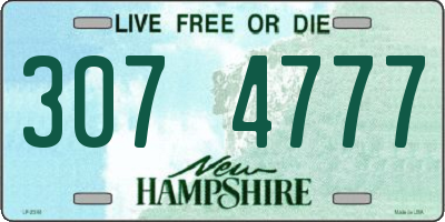 NH license plate 3074777