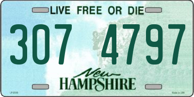 NH license plate 3074797