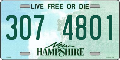 NH license plate 3074801