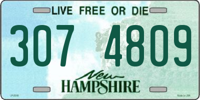 NH license plate 3074809