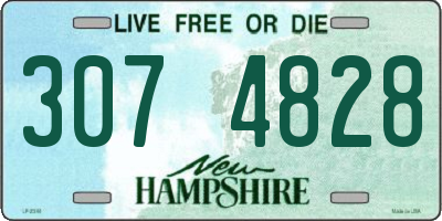 NH license plate 3074828