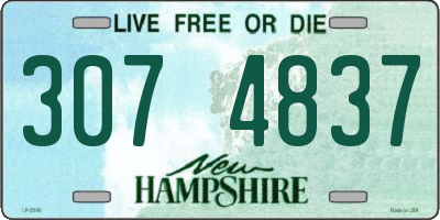 NH license plate 3074837