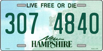 NH license plate 3074840