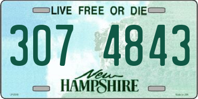 NH license plate 3074843