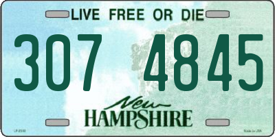 NH license plate 3074845