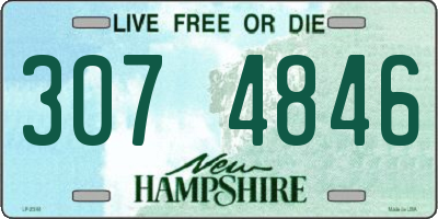 NH license plate 3074846