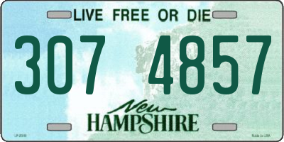 NH license plate 3074857