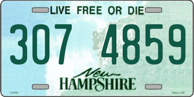 NH license plate 3074859