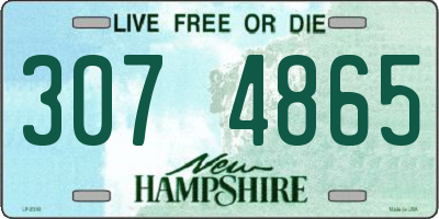 NH license plate 3074865