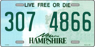 NH license plate 3074866