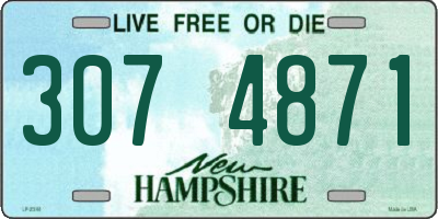 NH license plate 3074871