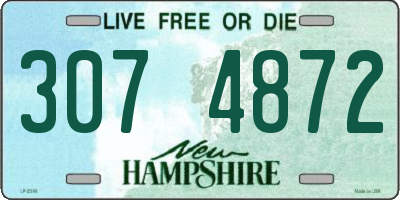 NH license plate 3074872
