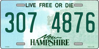 NH license plate 3074876