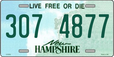 NH license plate 3074877