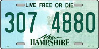 NH license plate 3074880