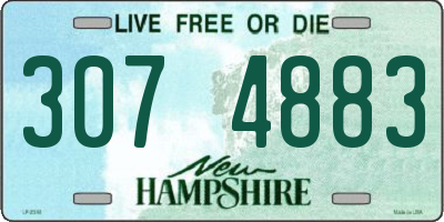 NH license plate 3074883