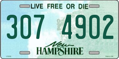 NH license plate 3074902