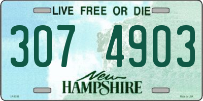 NH license plate 3074903