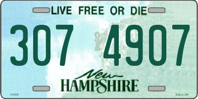 NH license plate 3074907