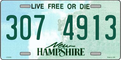 NH license plate 3074913