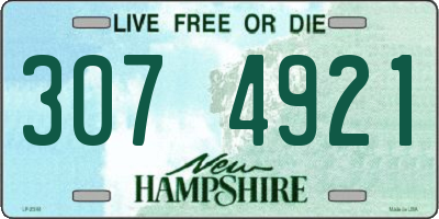 NH license plate 3074921