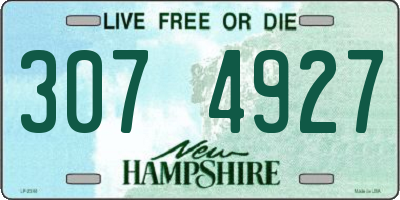 NH license plate 3074927