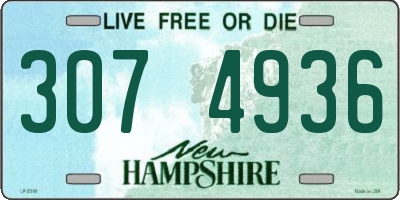 NH license plate 3074936