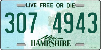 NH license plate 3074943