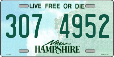NH license plate 3074952