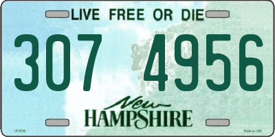 NH license plate 3074956