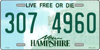 NH license plate 3074960