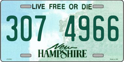 NH license plate 3074966