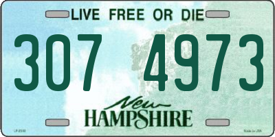 NH license plate 3074973