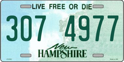 NH license plate 3074977