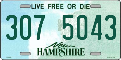 NH license plate 3075043
