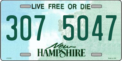 NH license plate 3075047