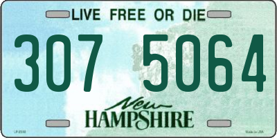 NH license plate 3075064