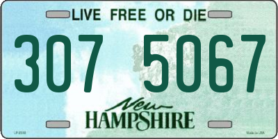 NH license plate 3075067