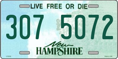 NH license plate 3075072