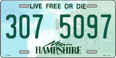 NH license plate 3075097