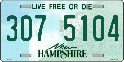 NH license plate 3075104