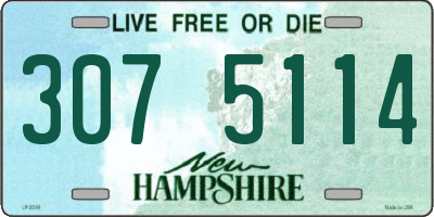 NH license plate 3075114