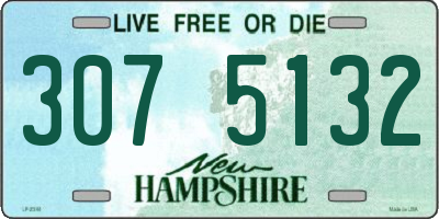 NH license plate 3075132