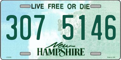 NH license plate 3075146
