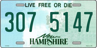 NH license plate 3075147