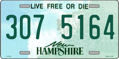 NH license plate 3075164