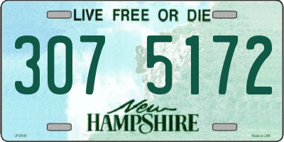 NH license plate 3075172