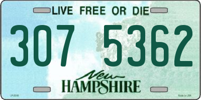 NH license plate 3075362
