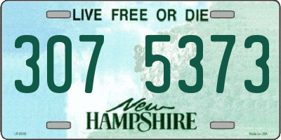 NH license plate 3075373